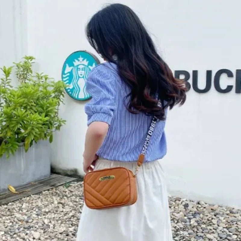 Brown Leather Handbag for Girls & Women | Stylish Shoulder & Crossbody Bag | Daily Use & Gift - jnty.pk