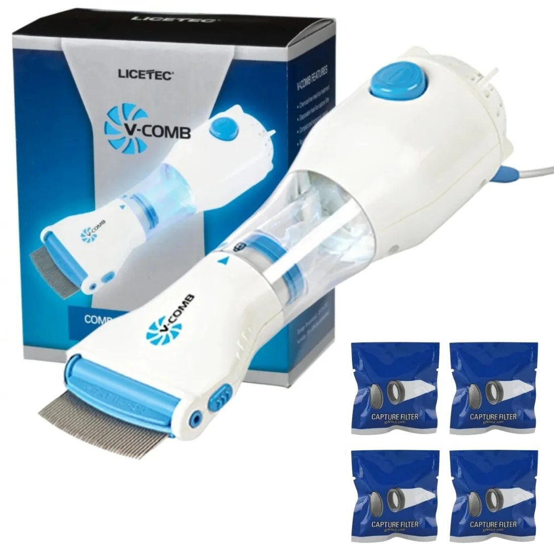 Electric V - Comb Anti Lice Machine | Chemical - Free Safe Lice & Egg Removal Device - jnty.pk