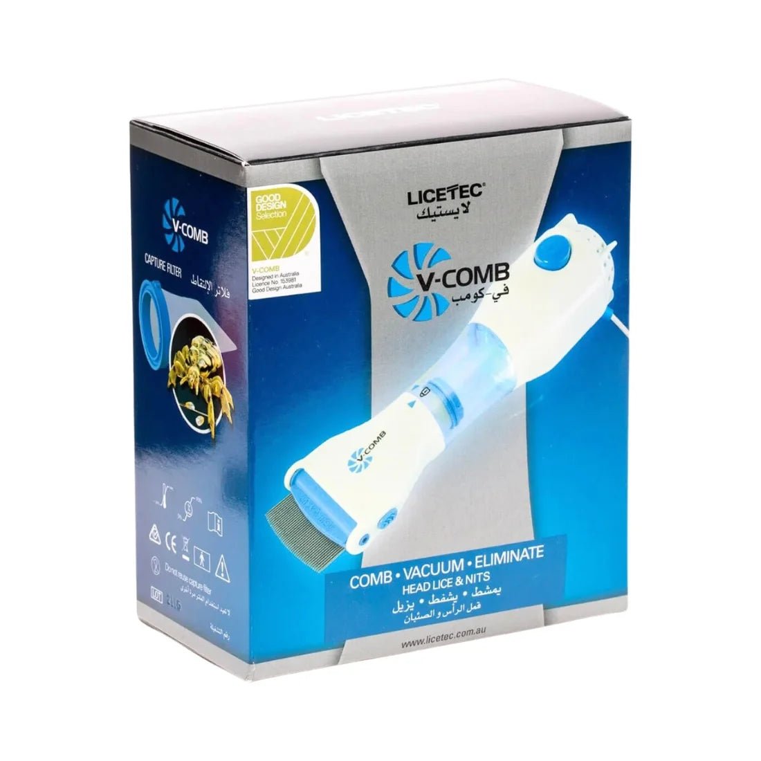 Electric V - Comb Anti Lice Machine | Chemical - Free Safe Lice & Egg Removal Device - jnty.pk