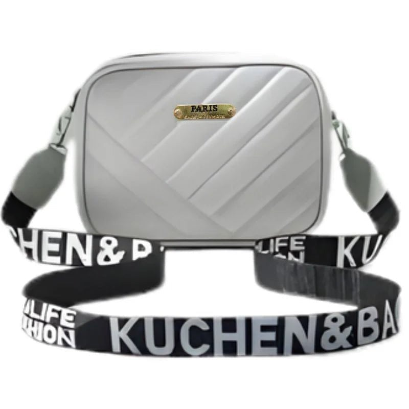 Gray Leather Handbag for Girls & Women | Stylish Shoulder & Crossbody Bag | Daily Use & Gift - jnty.pk