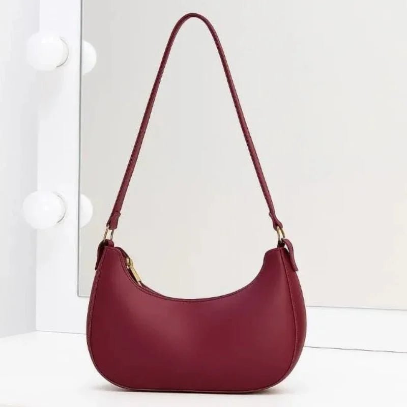 Maroon Luxury Fashion Hand Bag for Girls & Ladies | Stylish Shoulder & Crossbody Bag | Long Strap - jnty.pk
