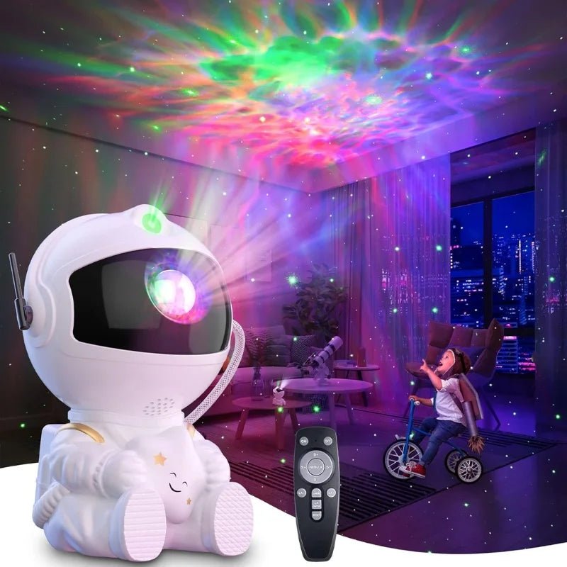 Mini Astronaut Galaxy Projector | Star & Nebula Night Light with Remote Control | Astronaut Galaxy Lamp - jnty.pk