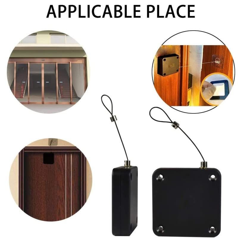 Portable Automatic Door Closer | Punch - Free Installation | Self - Closing Device with Strong Pull Force - jnty.pk