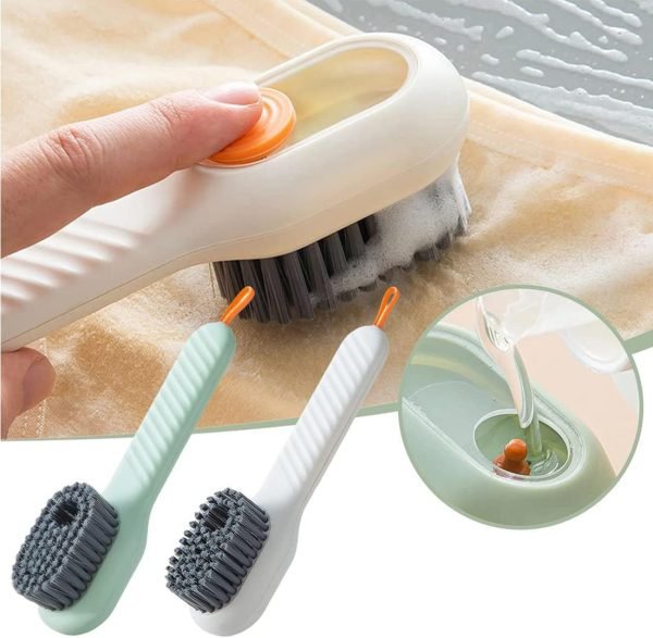 Shoe Brush with Liquid Dispensing | Multi - Purpose Cleaning Tool - jnty.pk