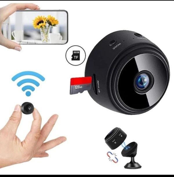 A9 1080P HD Magnetic WiFi Mini Camera | Wireless Security Camera with Night Vision & HDSF App Support - jnty.pk