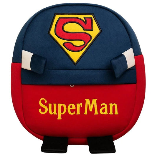 Cute Plush Superman Character Backpack | Stuffed School Bag & Gift for Kids - jnty.pk