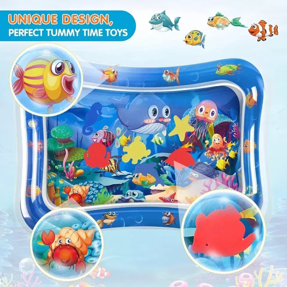Inflatable Water Play Mat – Premium Baby Toy For Infants & Toddlers, Muscle Strengthening & Sensory Development - jnty.pk
