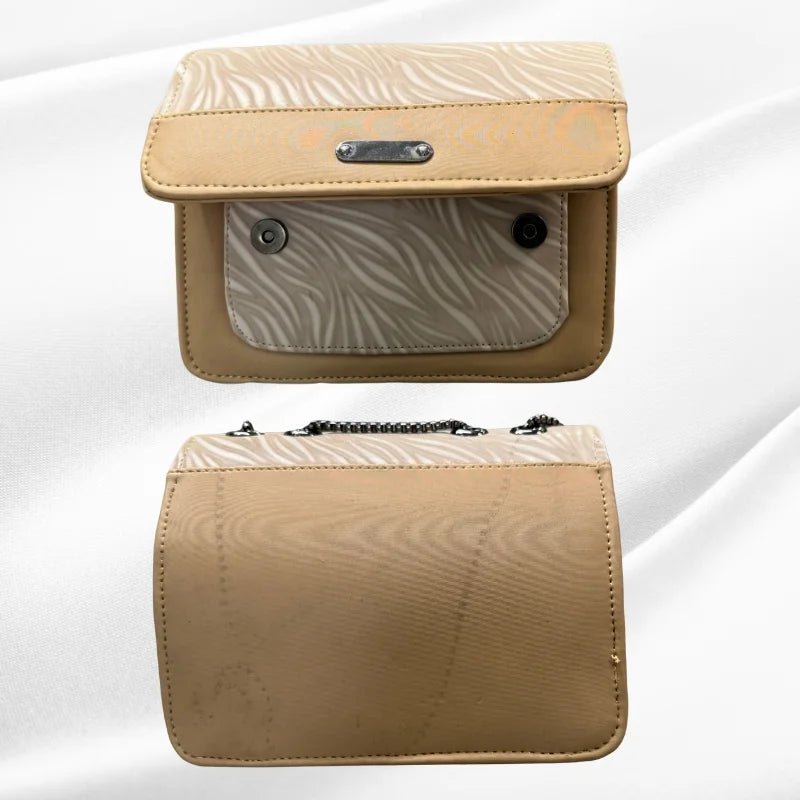 Luxury Women’s Shoulder Bag in Beige Faux Leather for Casual, Work, and Formal Use - jnty.pk