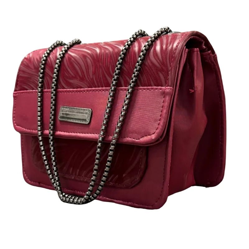 Luxury Women’s Shoulder Bag in Maroon Faux Leather for Casual, Work, and Formal Use - jnty.pk