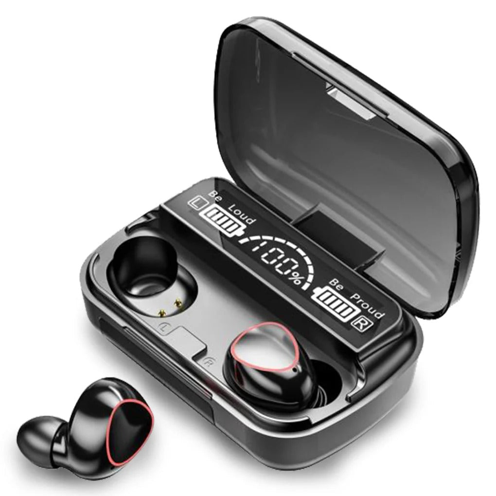 M10 TWS Bluetooth 5.3 Earbuds | Original M10 | LED Display | Wireless Earphones with Microphone - jnty.pk
