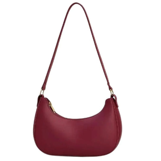 Maroon Luxury Fashion Hand Bag for Girls & Ladies | Stylish Shoulder & Crossbody Bag | Long Strap - jnty.pk