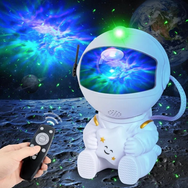 Mini Astronaut Galaxy Projector | Star & Nebula Night Light with Remote Control | Astronaut Galaxy Lamp - jnty.pk