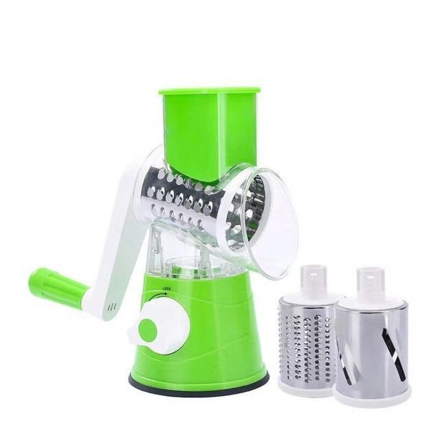 Multi - Functional Tabletop Drum Grater Manual Vegetable Cutter Slicer and Grater for Kitchen - jnty.pk