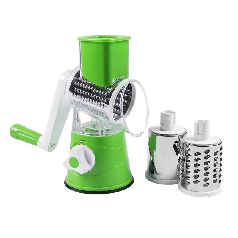 Multi - Functional Tabletop Drum Grater Manual Vegetable Cutter Slicer and Grater for Kitchen - jnty.pk