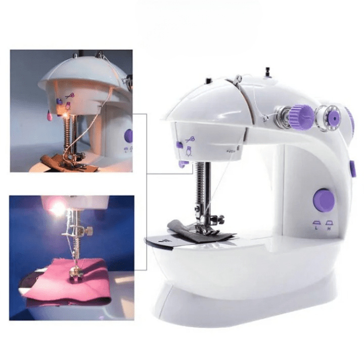 Portable Mini Dual - Speed Electric Sewing Machine with Foot Pedal & Accessory Kit - jnty.pk