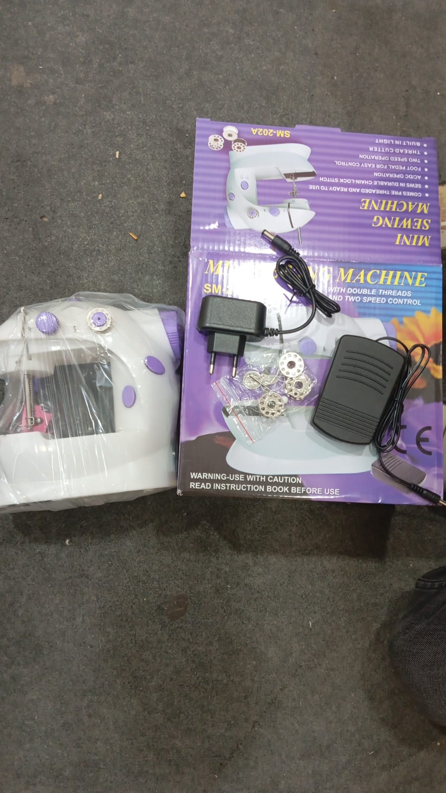 Portable Mini Dual - Speed Electric Sewing Machine with Foot Pedal & Accessory Kit - jnty.pk