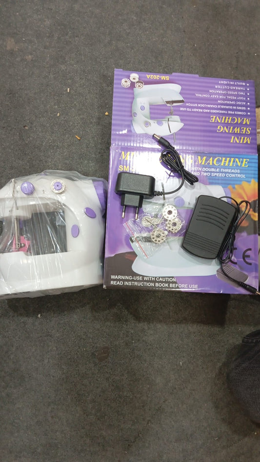 Portable Mini Dual - Speed Electric Sewing Machine with Foot Pedal & Accessory Kit - jnty.pk