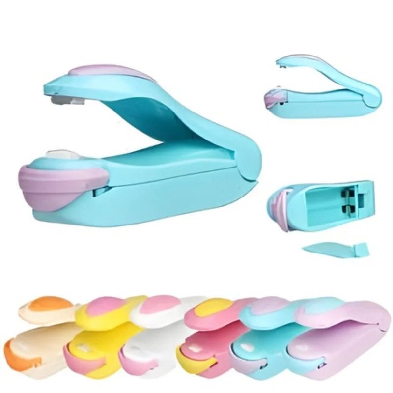 Portable Mini Heat Sealing Machine | Snack Bag Sealer | Handheld Resealer | Random Color - jnty.pk