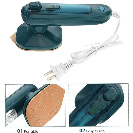 Portable Mini Steam Iron | Handheld Garment Steamer Wrinkle Remover Travel - Friendly - jnty.pk