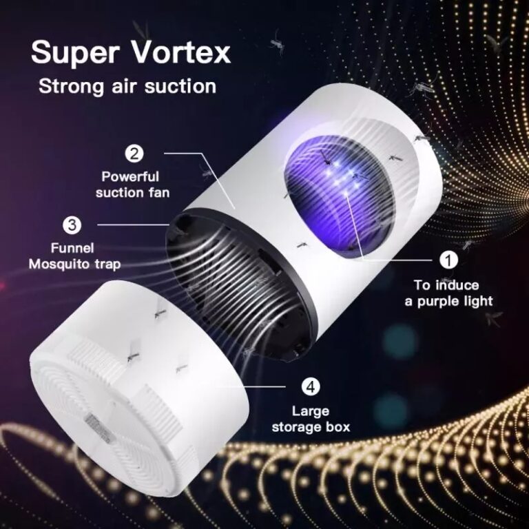 Portable USB Mosquito Killer Lamp | Safe, Silent & Chemical - Free Insect Trap for Home & Travel - jnty.pk