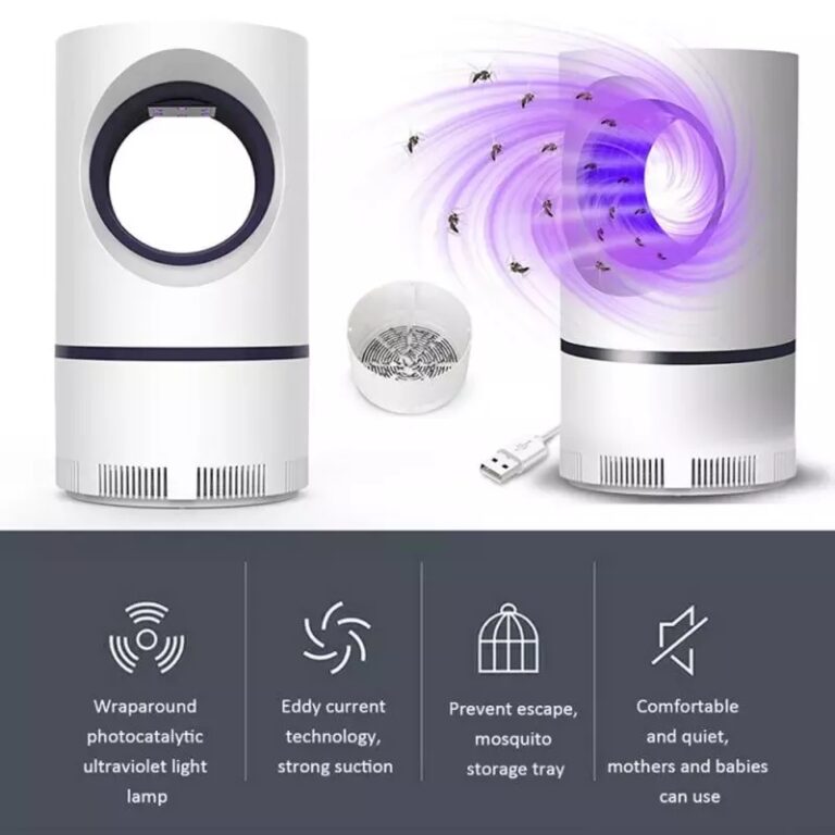 Portable USB Mosquito Killer Lamp | Safe, Silent & Chemical - Free Insect Trap for Home & Travel - jnty.pk