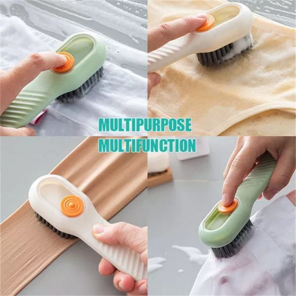 Shoe Brush with Liquid Dispensing | Multi - Purpose Cleaning Tool - jnty.pk