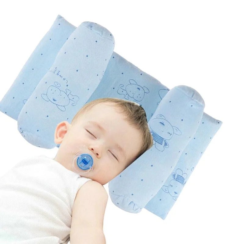 Soft Breathable Baby Pillow | Newborn Head Shaping Cushion for Flat Head Prevention - jnty.pk