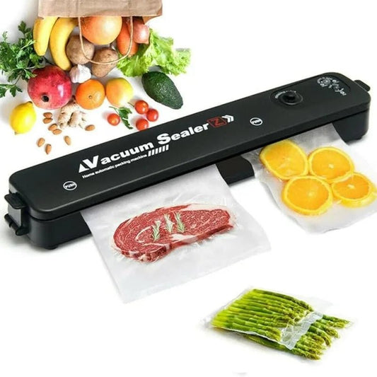 Vacuum Sealer Hand Machine ZKFK - 001 | Automatic Food Sealer with 5 Vacuum Bags for Fresh Food Storage - jnty.pk