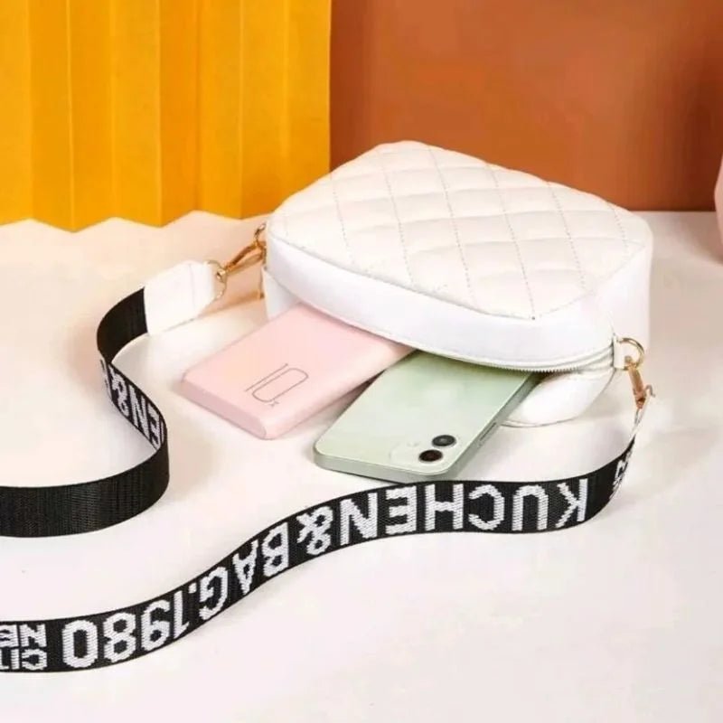 White Leather Handbag for Girls & Women | Stylish Shoulder & Crossbody Bag | Daily Use & Gift - jnty.pk
