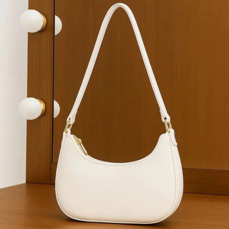 White Luxury Fashion Hand Bag for Girls & Ladies | Stylish Shoulder & Crossbody Bag | Long Strap - jnty.pk