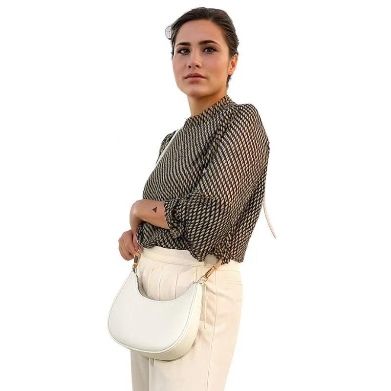 White Luxury Fashion Hand Bag for Girls & Ladies | Stylish Shoulder & Crossbody Bag | Long Strap - jnty.pk